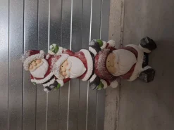 3 kerstmannen op elkaar met lichtjes|ohgreen Online