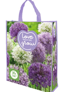 1 shopping bag met allium paars-wit mix 'love what you grow'|ohgreen New