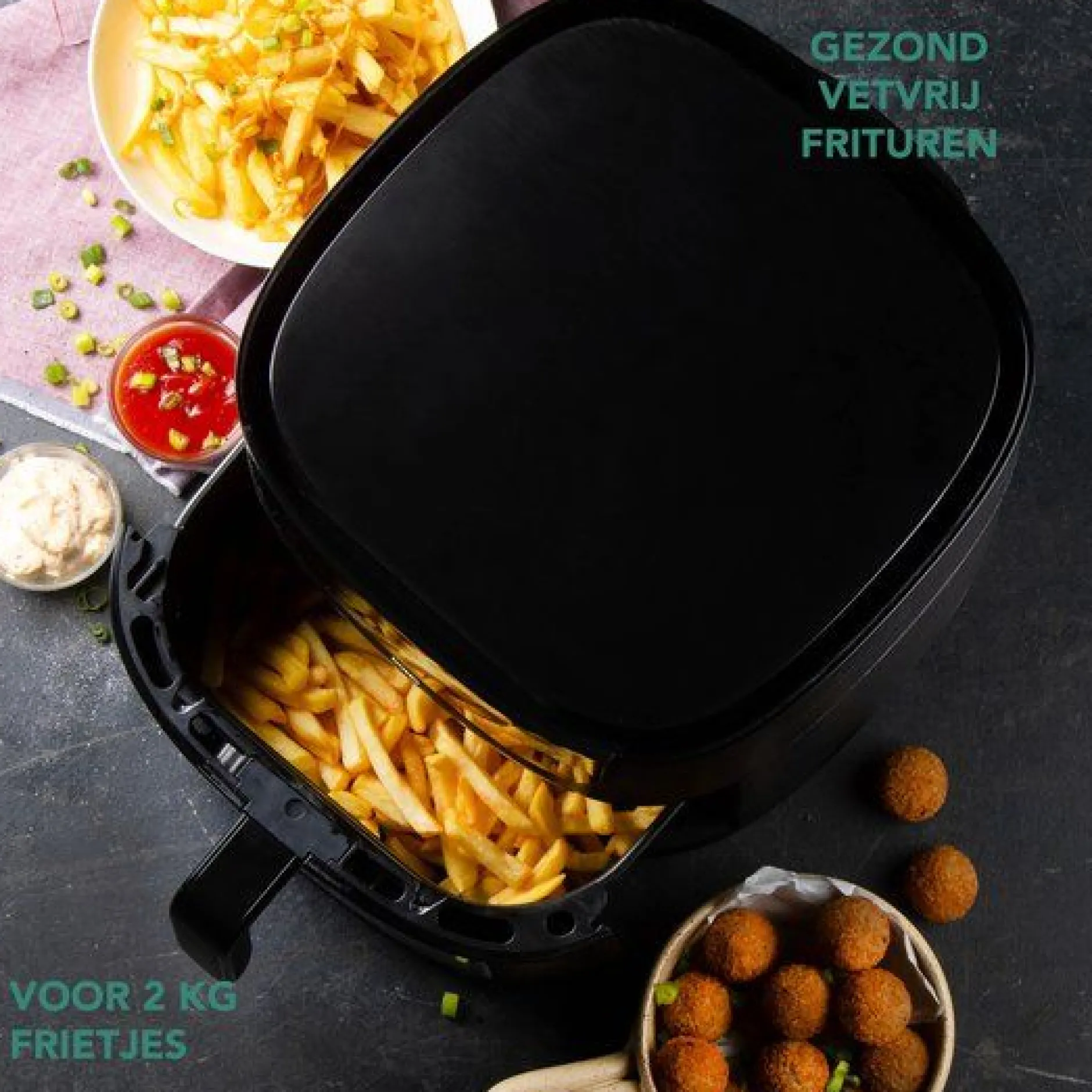 Airfryer met kijkvenster 8l|ohgreen Discount