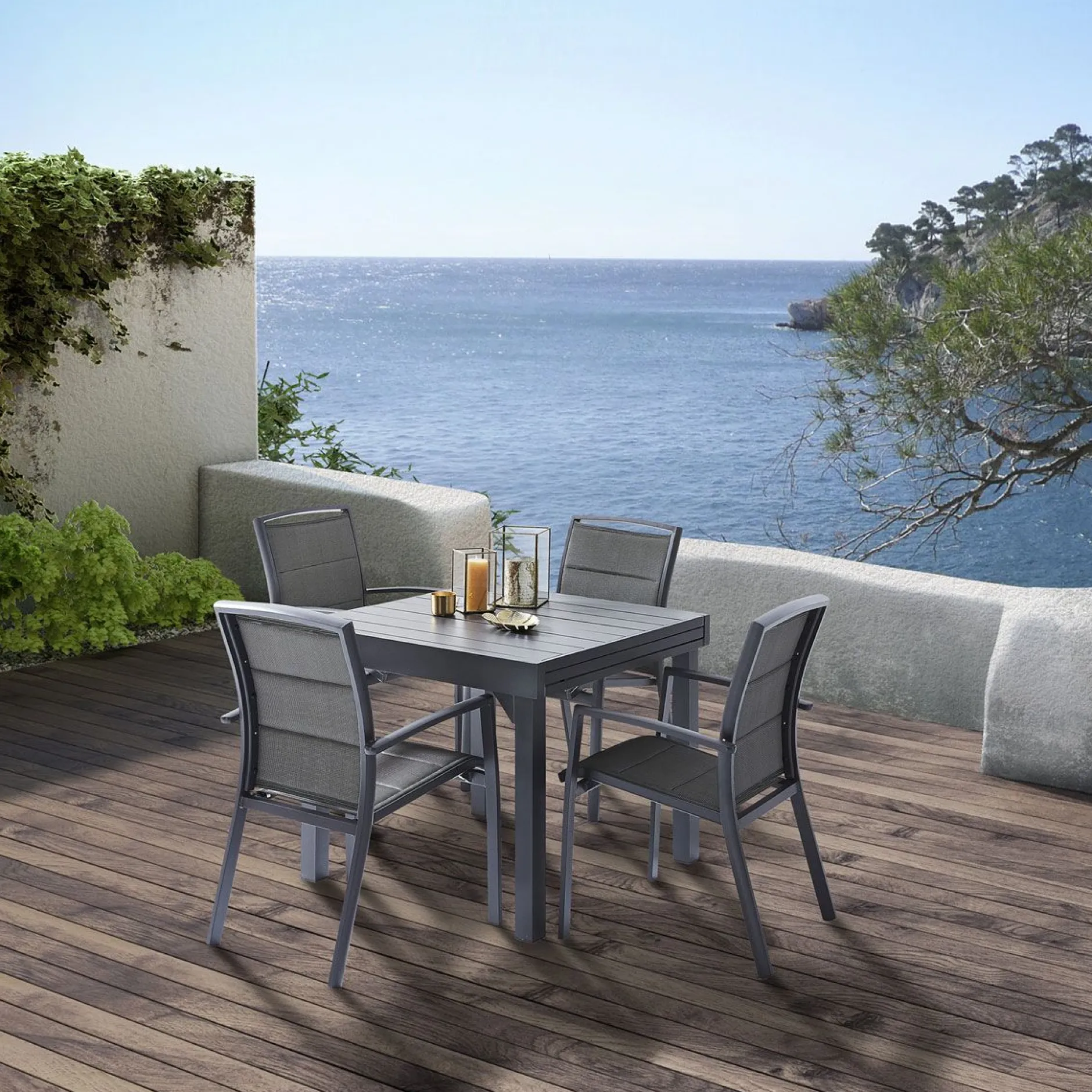 Armstoel Modulo grijs antraciet|ohgreen