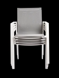 Armstoel Norris wit/licht grijs|ohgreen