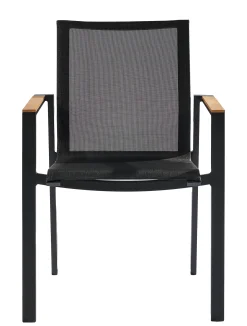 Armstoel Norris zwart/teak|ohgreen Best