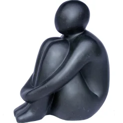 Beeld zittende man fiberterrazzo 56cm|ohgreen