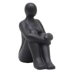 Beeld zittende vrouw fiberterrazzo 26,5cm|ohgreen Discount