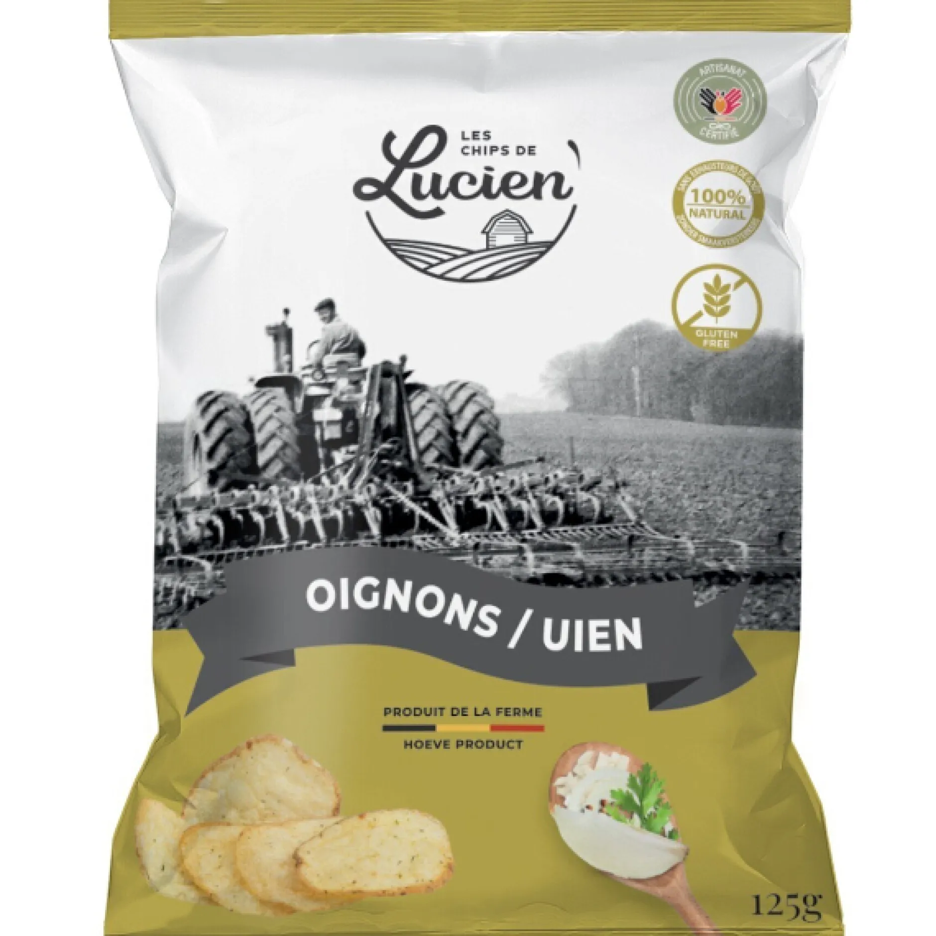 Belgische chips met ui 125g|ohgreen Online