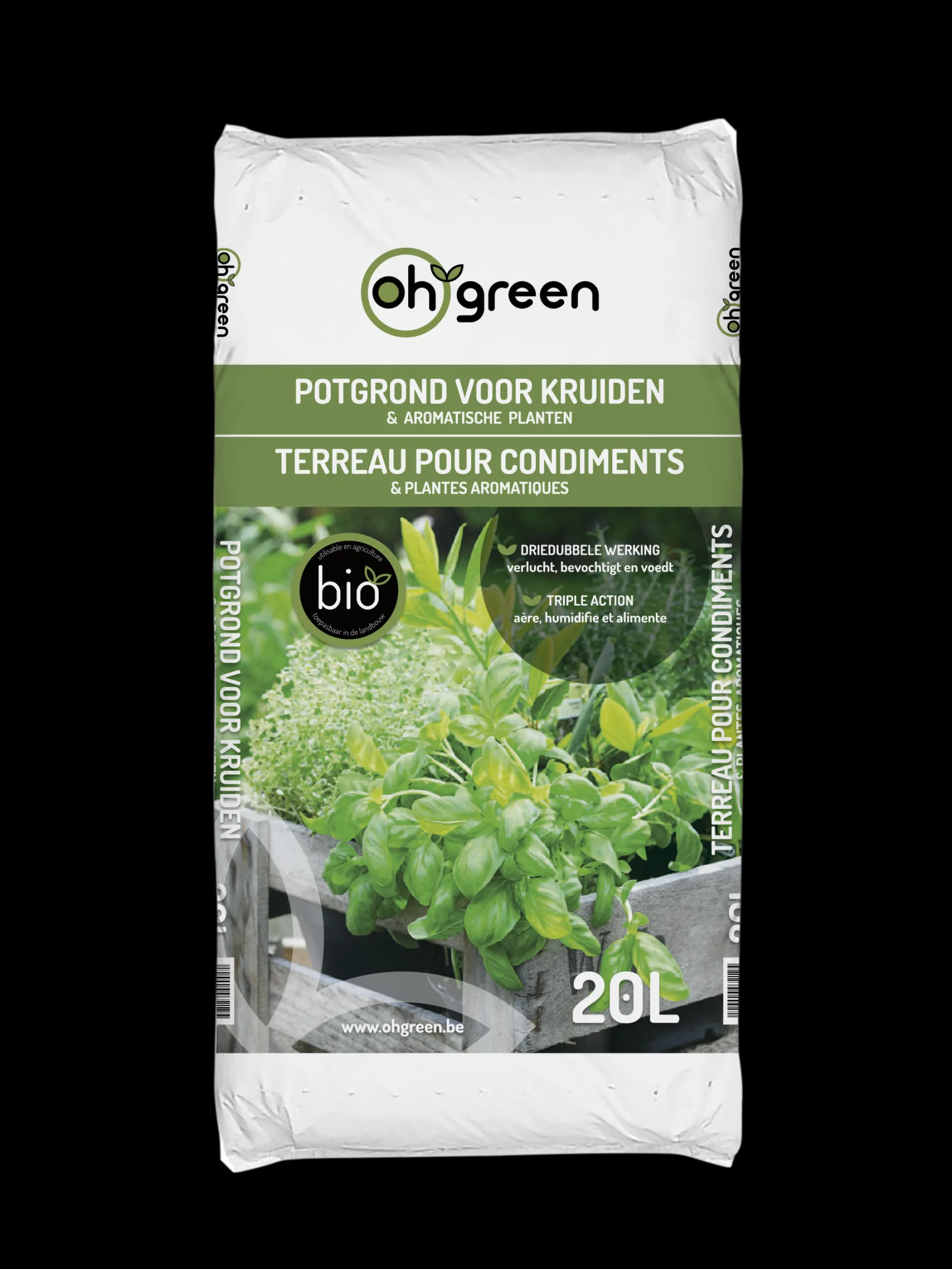 Biopotgrond voor kruiden 20 l|ohgreen Hot