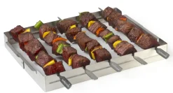 Brochettehouder uit rvs voor 5 stuks 35,5x26,5x4,5cm|ohgreen Hot
