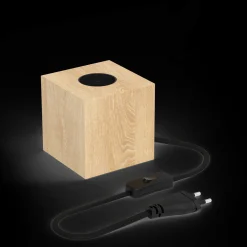 calex tafelarmatuur E27 hout met snoer 1,8m met schakelaar|ohgreen Discount