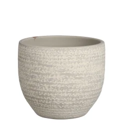 Carrie pot rond licht grijs - h14xd16cm|ohgreen