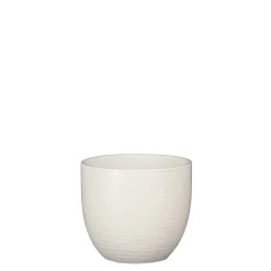 Carrie pot rond wit glaze - h14xd16cm|ohgreen Discount
