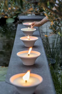 Citronellakaars in witte schaal - Summer Blossom|ohgreen