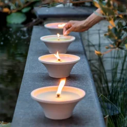 Citronellakaars in witte schaal - Asian Garden|ohgreen Best