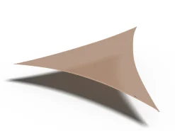 Coolfit schaduwdoek driehoek, 500x500x500cm, zand|ohgreen Best