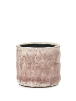 Craquelé Pot flame rose d12,5 h11|ohgreen Outlet