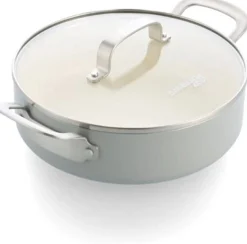 Dagelijkse kost stoofpan met deksel 24cm|ohgreen Outlet