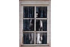 Decostof vrouw in een raam|ohgreen New