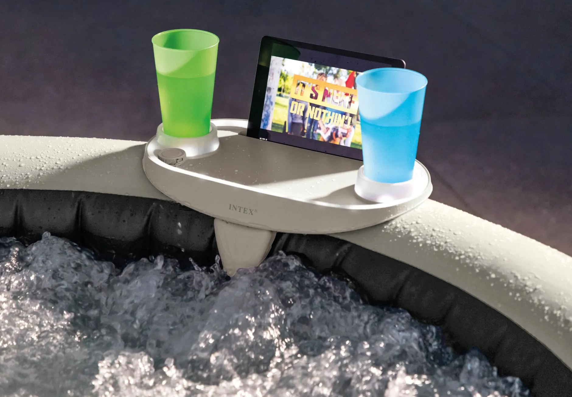 Dienblad met LED voor bubblebad|ohgreen Clearance