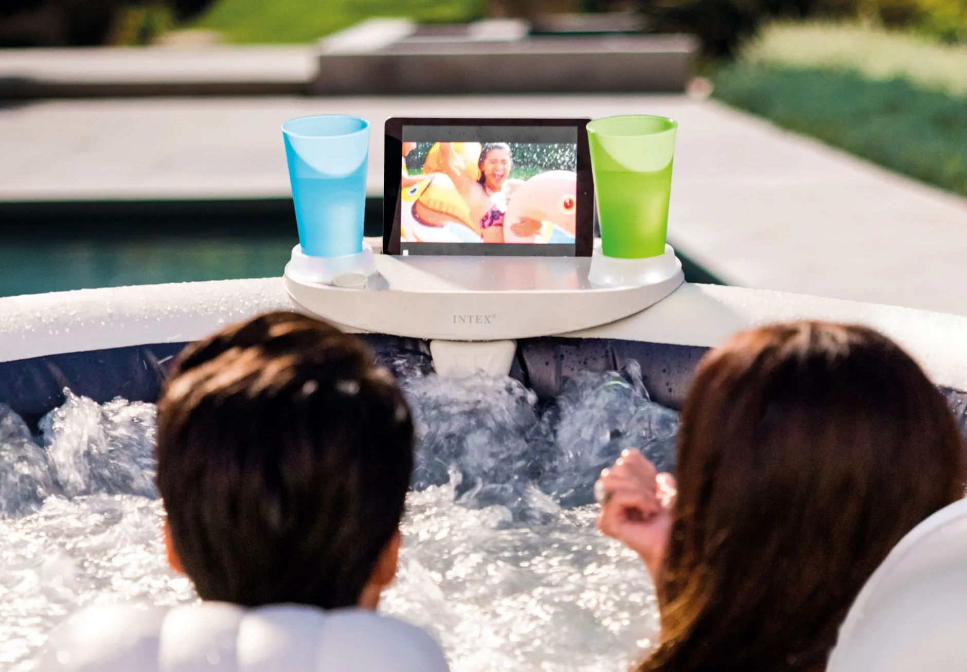 Dienblad met LED voor bubblebad|ohgreen Clearance