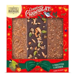 Doos van 3 tabletten zwart en melk|ohgreen Online