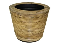 Drypot round stripe grey d43h33cm|ohgreen New