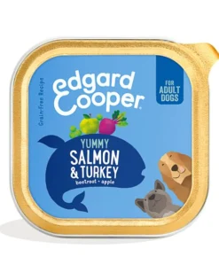 Edgard & cooper, cup voor adult honden met zalm en kalkoen, 150g|ohgreen Clearance