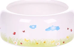 Eetpot knaagdier kiki keramisch rond wit m 11,5x11,5x4,5cm 275ml|ohgreen Hot