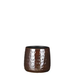 Floyd pot rond bruin - h13xd15cm|ohgreen Sale