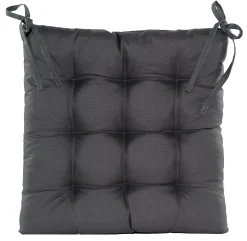 Gewatteerd stoelkussen antraciet 38x38cm|ohgreen Discount
