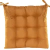 Gewatteerd stoelkussen oker geel 38x38cm|ohgreen Online