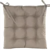 Gewatteerd stoelkussen taupe 38x38cm|ohgreen Hot