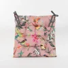Gewatteerd stoelkussen vogels oud roze 38x38cm|ohgreen Outlet