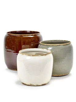 Glazed shades Pot costa m white d21h21|ohgreen Outlet