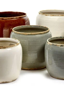 Glazed shades Pot costa s grey d18,5h19|ohgreen