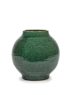 Glazed shades Sierpot l24,5xb24,5x24 d.groen|ohgreen New