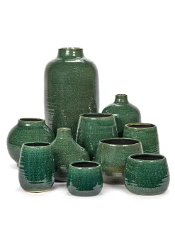 Glazed shades Vaas l l30xb30x60 d.groen|ohgreen Sale