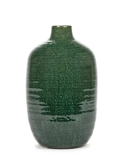Glazed shades Vaas m 22,5x22,5x36,5 d.groen|ohgreen Outlet