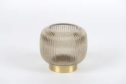 Glazen vaas linjo brown|ohgreen New