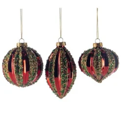 Glitterstreep kerstbal|ohgreen New