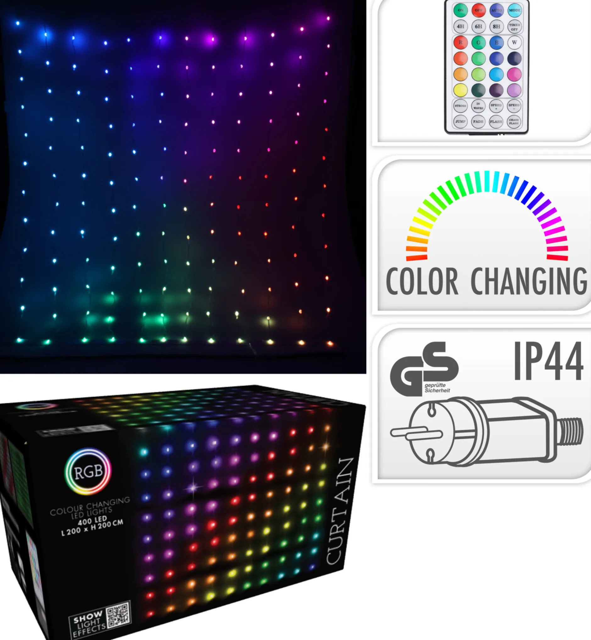 Gordijn verlichting 400led|ohgreen Clearance