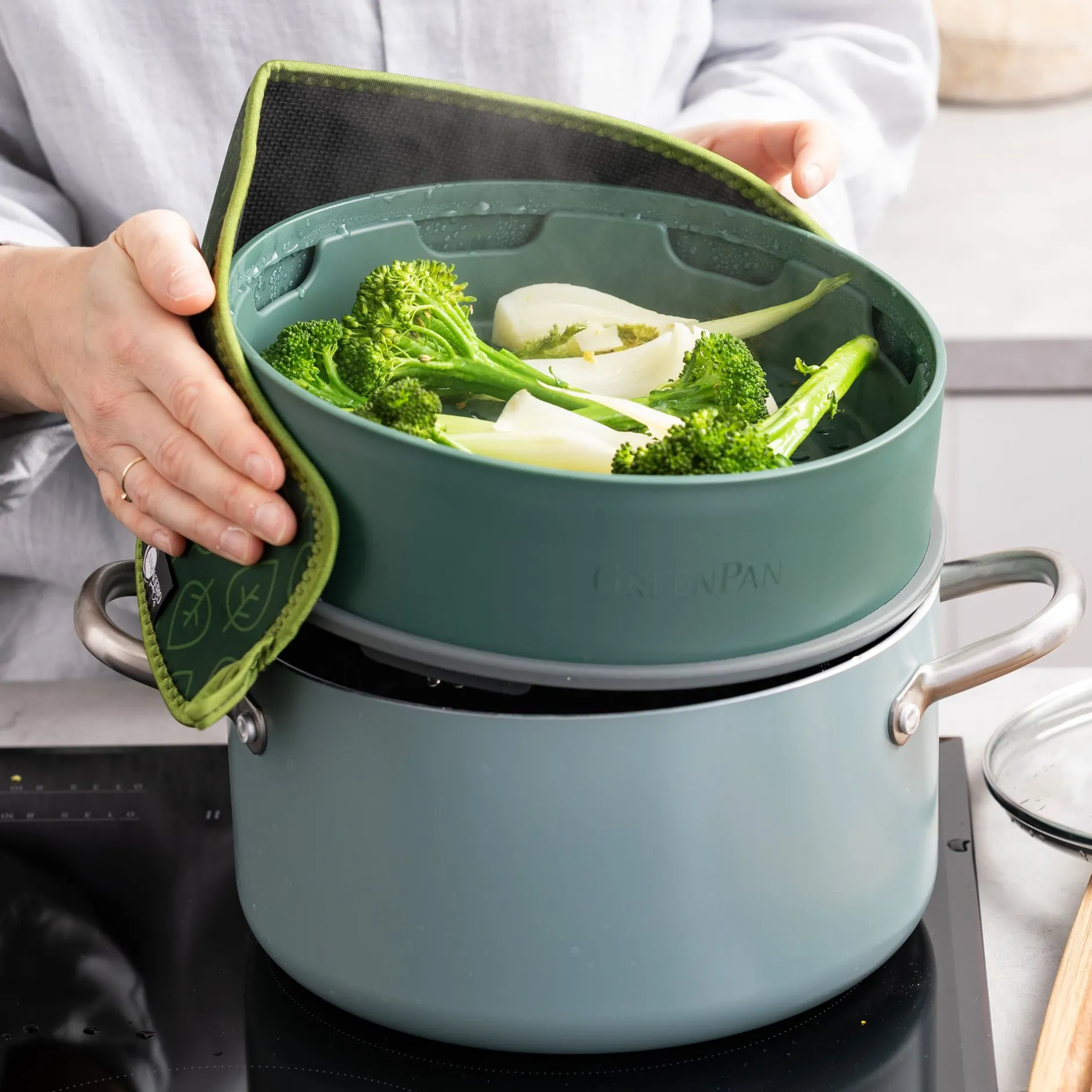 Green pan steamy green 24cm|ohgreen Clearance