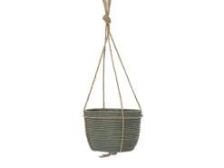 Hanging pot stripe green d20h19cm|ohgreen New