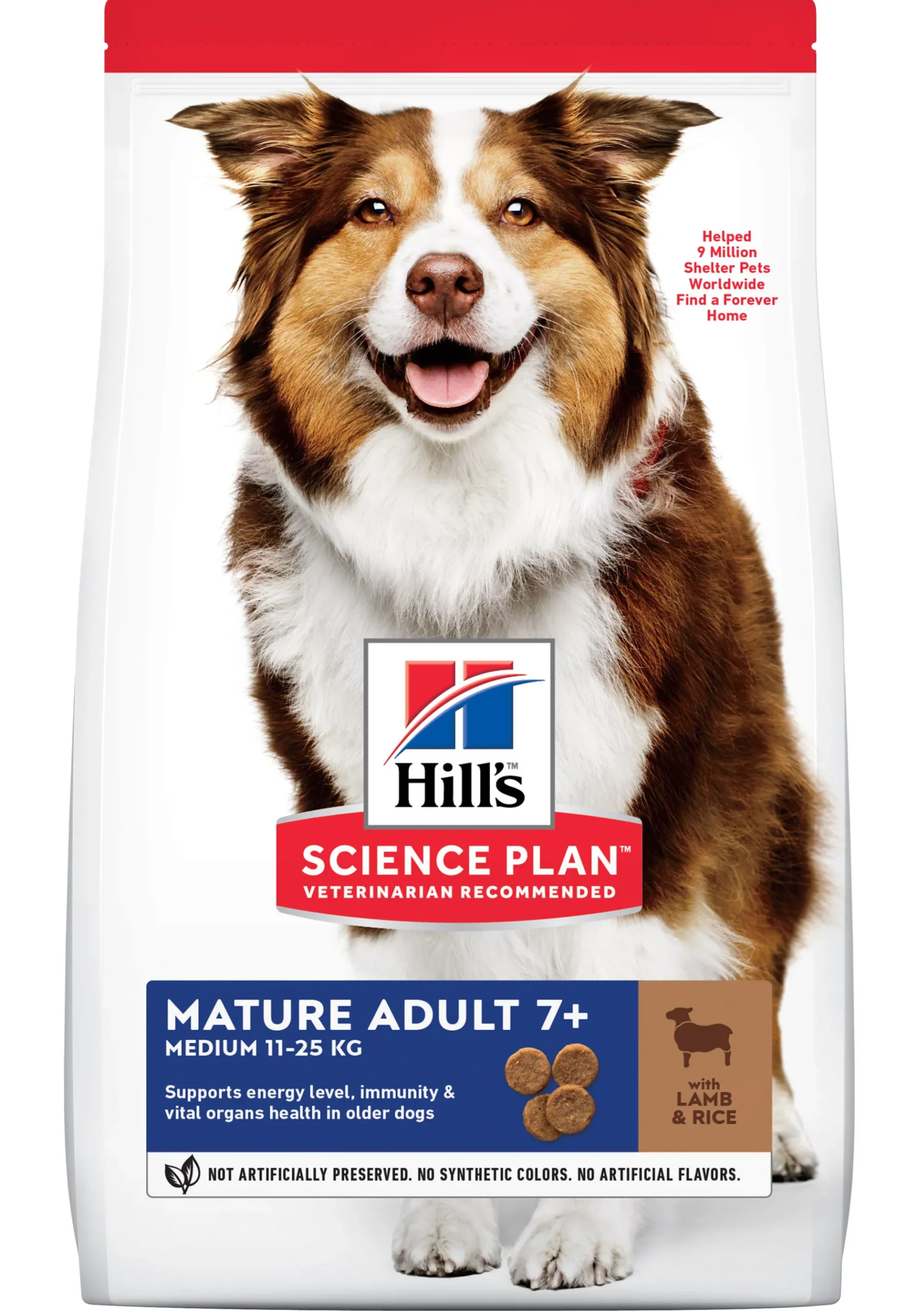 Hill's science plan mature adult medium hondenvoer lam & rijst 2,5kg|ohgreen