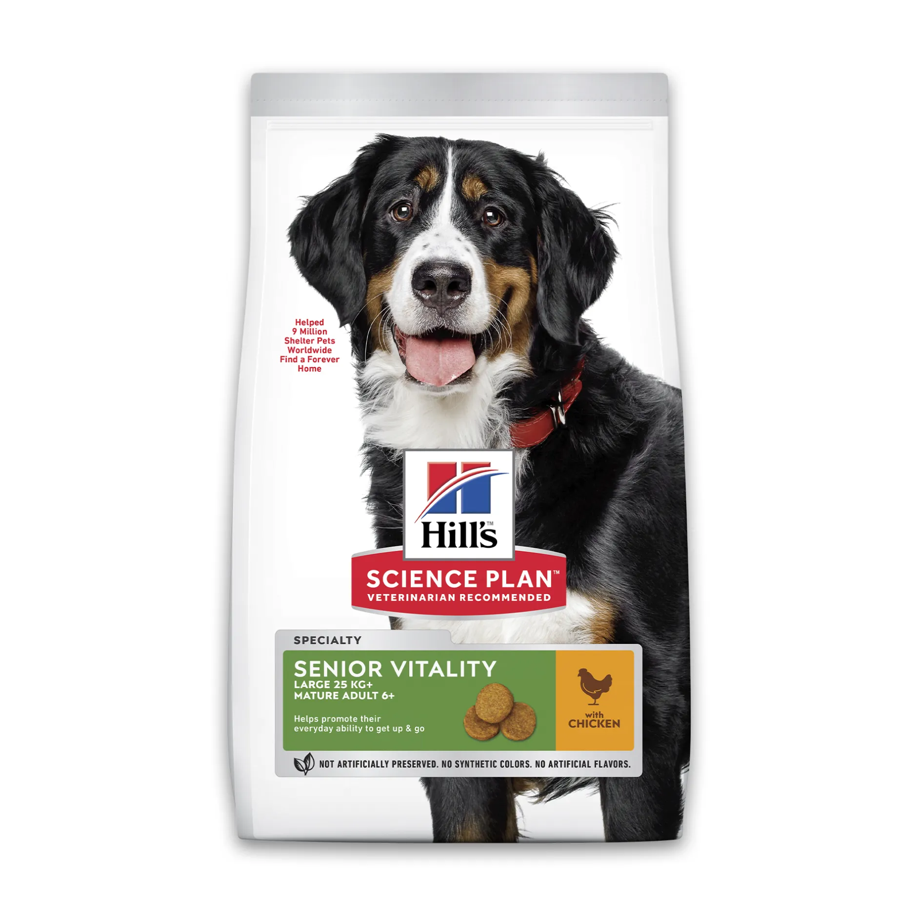 Hill's science plan mature adult 7+ senior vitality large breed hondenvoer met kip & rijst 12kg|ohgreen Online
