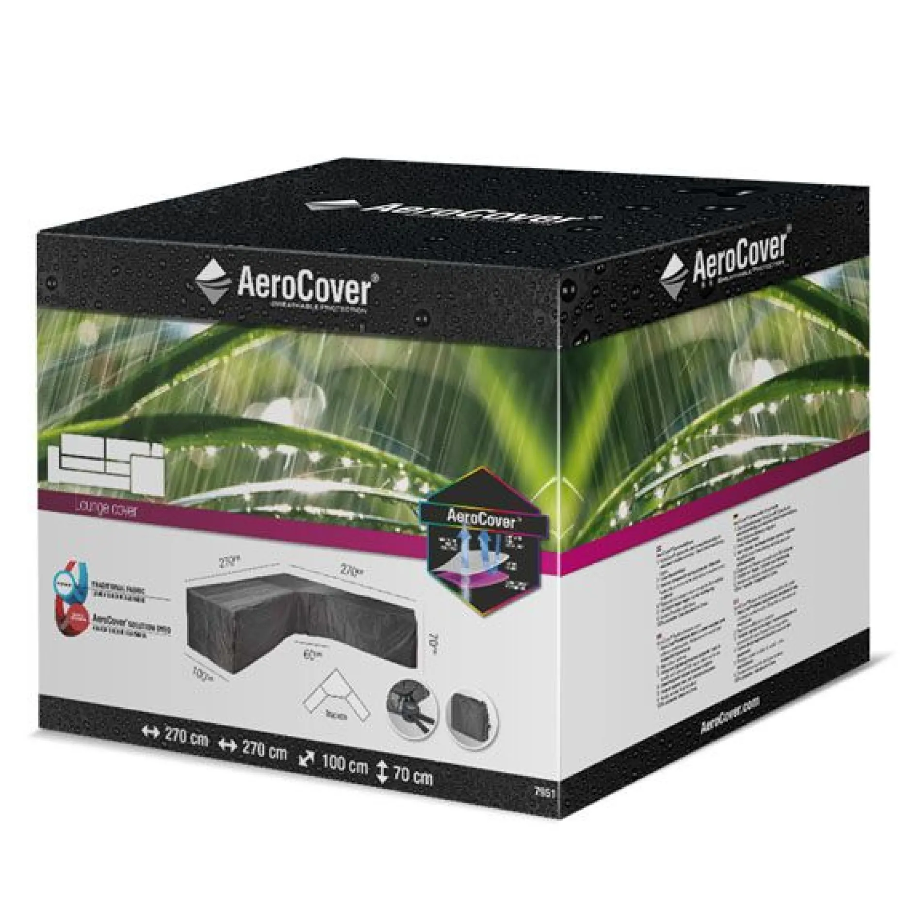 Hoes lounge L/T 270x270x100xh70cm|ohgreen