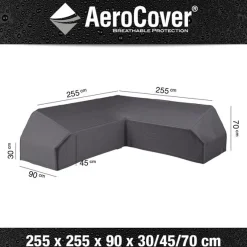 Hoes lounge met platform 255x255x90xh30/45/70cm|ohgreen Online