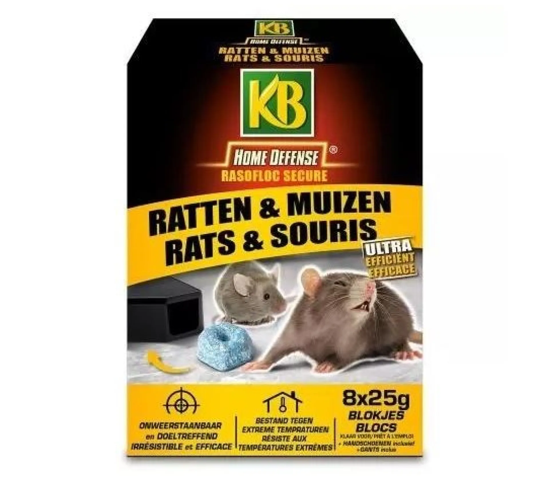 Home Defense Rasofloc Secure Bloc 8x25g|ohgreen New