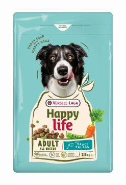 Hondenbrokken happy life adult met zalm 2,5kg|ohgreen