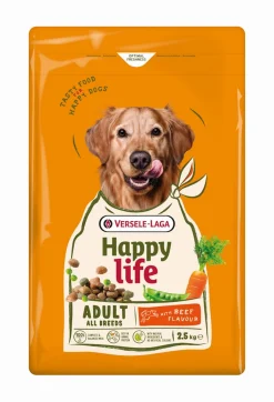 Hondenbrokken happy life adult met rundsmaak 2,5kg|ohgreen Online