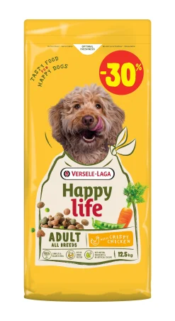 Hondenbrokken happy life adult chicken promo 12,5kg waarvan 3,75kg gratis|ohgreen