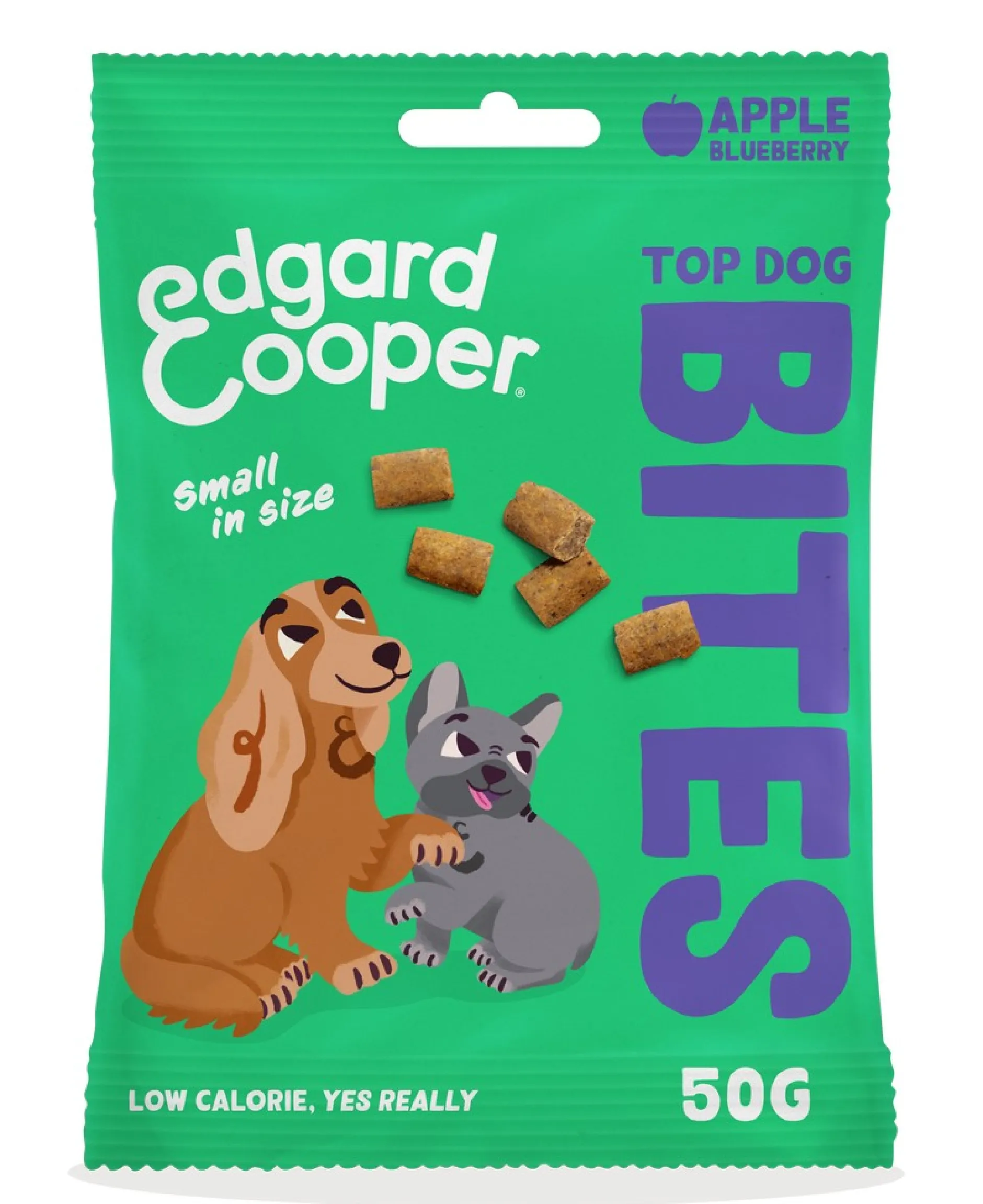 Hondensnack treats top dog bites met appel en bosbes|ohgreen